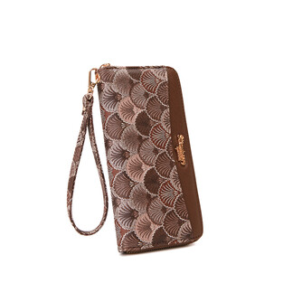 VIVI LONG WALLET - SEASHELL BY, DARK BROWN